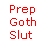 Pixel art contact sheet showing a 3x2 grid of frames with red text and a central character in a red top, featuring explicit sexual language and a confident female figure.