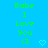 A static digital image with a bright blue background displays repeated green text "Babe I Love You <3" and light blue heart symbols
