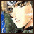 A pixelated contact sheet showing two frames of an animated icon featuring a character from Magic Knight Rayearth with text "Anime IM" and "com" on the right side.