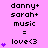 Pixelated text and purple heart icons on a pink background with animated heart count changes.