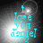 Cyan text reading "I love you doofel!" on a dark background with bright light flares, arranged in four showing animation changes