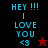 Pixelated text and symbols on split black-red backgrounds with animated star color changes.