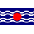 Static 50x50 pixel icon featuring a red circle centered on blue background with white wave patterns.