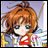A pixelated anime-style character with brown hair and blue eyes on the left, next to a black background with white text reading "Anime IM" above a stylized signature on the right.
