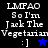 Pixelated text and symbols on black and blue backgrounds with a smiling face emoticon.