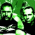 Two men in a green-tinted image with text "Birdy's Place!!" on the right side, one man has his arm around the other.