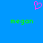 A static image with a bright blue background, featuring two identical green text labels and one pink pixelated heart symbol above them.