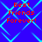 Blue background with cyan diamond lattice pattern and red text reading 'Best Friends Forever!' repeated four times.
