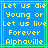 Pixelated yellow text on blue background with green lines, displaying repeated phrases and a location name