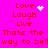 A bright pink background displays red pixelated text with animated white pixel effects above 'Love' in two