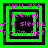 Four identical square with green and black borders display pink text reading 'you are feeling very sleepy.' and 'no i'm not!' in a pixelated style