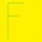 Yellow background with green outlined letters F, D, R and gray square in bottom right corner.