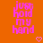 Pixelated pink text on orange background with two heart symbols below the text.
