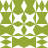 Green and white pixelated pattern with repeating geometric shapes including diamonds, squares, and rounded rectangles arranged in a grid.