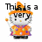 Animated Hello Kitty in orange witch costume with purple accents, holding a wand and displaying changing text