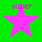 Four identical pink stars on a green background with the word 'super' in purple above each star.