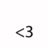 <3 icon with three distinct animation states showing a diagonal line above the symbol, then below it, and finally as part of the symbol.