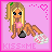 A 4x4 contact sheet of pixel art frames showing a cartoon character with blonde hair, pink top, and white shoes on a pink background with "KISS ME" text.