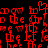 Red pixelated text repeats 'to the top' with a heart symbol on black background, animated with shifting letter positions.