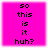 Four identical pink square with black pixelated text reading 'so this is it huh?' arranged in a