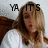 A woman with long brown hair and red lipstick wears a white top, making a hand gesture with two fingers extended while text changes from 'YA ITS' to 'ME!!!' above her head.
