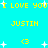 Pixelated cyan background with yellow text and white star shapes, displaying repeated phrases and symbols in a