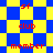 Blue and yellow checkered background with red text reading 'sf', 'club', and 'member' in pixelated font across multiple repeated sections.