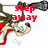 Animated icon shows a cartoon character with green hair and red accents holding a large black and silver axe, with red text changing across frames.