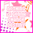 Pixelated pink and white graphic with repeated text "NOTHING IS GONNA CHANGE DESTINY" in stylized font, surrounded by orange floral accents on a checkered background.