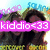 Two women with long dark hair pose together in a pixelated image with text overlays and a colorful background.