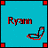 Pixelated icon with cyan background, red and black text reading 'Ryan', and a musical note symbol in the bottom right corner.