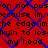 Red background with blue diamond pattern overlaid on repeated black text reading 'im not puson not pus because im oecause im the edge im:he edge im tryin to loskryin to los my head my head'