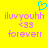 Yellow background with pink text reading iluvyouhh <33 forevrr and a cyan heart symbol above the text.
