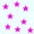 Static image of scattered pink stars on a light blue background with no visible text or additional elements.