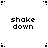 Pixelated text-based with animated color changes across multiple phrases and repeated dot patterns