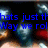 Animated icon with blue text overlays on a dark background featuring blurred figures in red and blue tones.