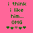 Green pixelated text on pink background with animated heart symbols changing position.