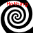 Four identical black-and-white spiral patterns arranged in a with red text reading "Nothing" above each spiral