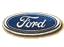 Static oval-shaped Ford logo with blue background and white script text, displayed on a light gray background.