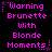Pixelated text in bright pink on black background with small purple and pink star accents, arranged in a of three and two