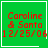 Green square icon with red pixelated text reading "Caroline & Santa 12/25/06" and a white heart symbol in the bottom-right corner.