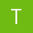 A white capital letter T centered on a solid green background with subtle light gray shadow effects on the letter's edges.