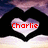 Animated sequence showing three heart-shaped frames with red text: 'Charlie', 'Loves', and 'Kayla' in a against a cloudy sky background