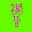 Four display identical pixelated text on different solid backgrounds with one showing a faded version