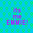 Blue background with green hexagonal pattern, pink text reading 'its me EMMIE!' in four identical sections.