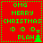 Red background with green pixelated text and symbols arranged in a , showing identical static frames with 'OMG MERRY CHRISTMAS :D :D :D PLAH' and a small tree icon
