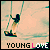 six shows a person on a swing with 'YOUNG LOVE' text below, each displaying sequential motion frames