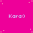 A static image with a bright pink background featuring scattered white dots and repeated light blue text "Kara:)" in four