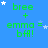 Blue background with green text 'bree + emma = bff!' repeated in a , white stars scattered across the image