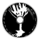 Black-and-white circular icon with white skeletal hand above glowing orb, transitioning to oval shape and vertical line; gray donut-shaped icons with blue-red lines appear in lower